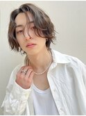 南堀江　mowen メンズ　ニュアンスパーマ　マッシュショート
