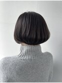 ブルーグレージュ☆丸みボブ