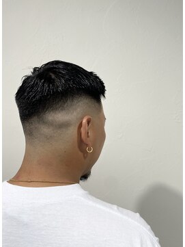 レンゲン(LENGEN) 束感刈り上げビジネス七三ツーブロックアップバング1122