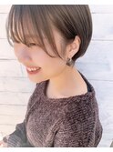 丸みショートボブ顔周り◎