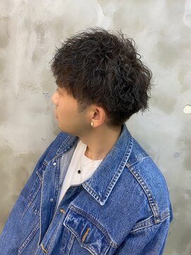 エトネ ヘアーサロン 仙台駅前(eTONe hair salon) 刈り上げマッシュ×波巻きスパイラルパーマ