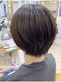 【morio成増/児玉】黒髪丸みショート　秋冬