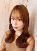 韓国風前髪×レイヤーカット【髪質改善/新宿/レイヤーカット】
