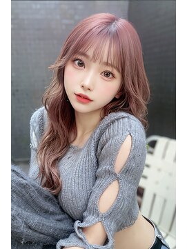 オリジンズヘアーセカンド 守谷店(Origins hair 2nd) 韓国風オンニヘア×ピンクベージュカラー×BYKARTE TR