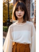 Aラインが美しいラフミディ