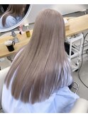 ケアブリーチを使用したデザインカラー　スタイリストchiaki