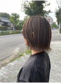 マロンベージュボブ
