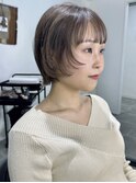 前髪カタログ/イメチェンスタイル／ウェーブパーマ/こなれミディ