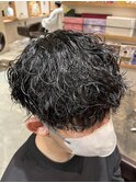 波巻きパーマ