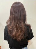 ロングレイヤー/ココアベージュ/ロングウェーブ