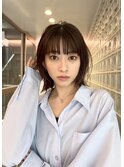 ミニウルフレイヤーカット顔周り前髪韓国ミディアムロング/柏