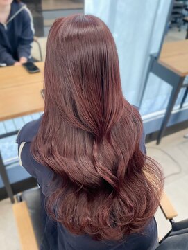 アリュウル 表参道 青山(Allure) ブリーチなしwカラー/チェリーピンク×レイヤーカット◯伊藤