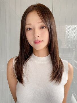 エトラ 渋谷店(etora) 小顔 前髪 レイヤーカット くびれヘア ハイライトカラー"