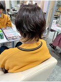 ショートレイヤー×裾カラー