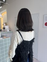 ネウィ 広島(newi)&nbsp;ミディアムレイヤー/切りっぱなし/前髪/顔まわり/髪質改善