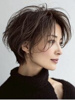 ハーツ(Heart's)&nbsp;白髪ぼかし脱白髪染め似合わせショートボブ40代50代60代♪