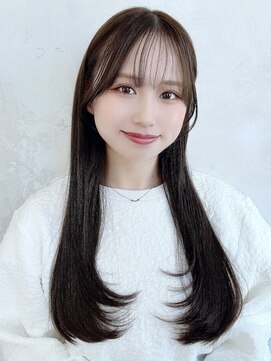 エインアンリー 明治神宮前(AIN.ANLY.) 韓国風パーマくびれロング似合わせカットレイヤー前髪カット