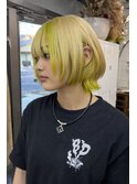 ハイレイヤーウルフ20代30代40代デザインカラーブリーチ