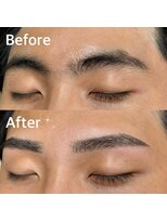 パルファンフォーメン(PARFUM for MEN ikb.east)&nbsp;メンズ　ストレート眉