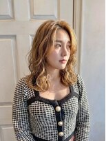 ロニカ 銀座(LOuNICA)&nbsp;ニュアンスウェーブ/低温デジパ/抜け感/色っぽヘア #銀座#東銀座