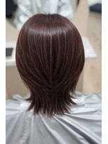 ココットヘアー(cocoto hair)&nbsp;ツヤ感ピンクバイオレットの大人ウルフ