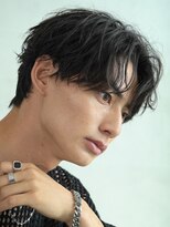 フィフス 大分(fifth)&nbsp;大分シャドウパーマメンズカットラウンドマッシュセンターパート