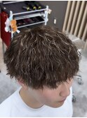 【HIROTO】縦落ちツイスパ×ブラウン×メッシュ