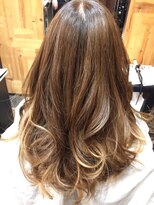 ナナナパレナ 梅田店(nanana parena)&nbsp;before→after デザインカラー<白髪染め>液晶乳化カラー