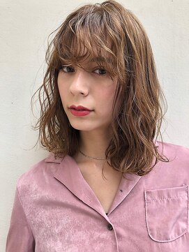 リアン(Lien) Lien☆外ハネパーマボブ×アッシュブラウン 立川