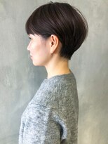 アルバム 渋谷パルコ(ALBUM)&nbsp;くびれ丸みショート_外ハネボブアッシュブラウン_ba278871