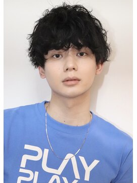 ネイビー(NAVY) 菅田将暉 髪型 プレイマッシュスパイラルパーマ