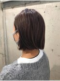 切りっぱなしボブ×ヌードカラー【お客様スナップ】