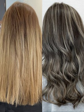 カルフール ロコ 草加西口店(Carrefour LOCO) ハイライト/グレージュ/アッシュ/外国人風/トリートメント