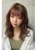 フェイスフレーミングカシスピンク