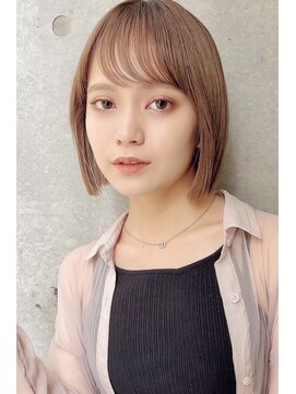 ロンド 銀座(Lond) ☆【春日美月】雨の日でもずっと可愛い★天使の艶ボブ/縮毛矯正