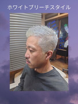 ラボーテイサミヘアーイースト(La.beaut'e ISAMI HAIR EAST) MEN’S HAIRハイライトマッシュパーマ〈理容室〉東浦和メンズ