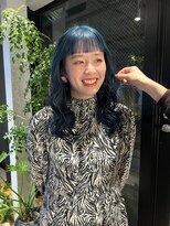 ヌープヘアーアイス(NUUP.hair ici)&nbsp;ネイビーブルー　1ブリーチ