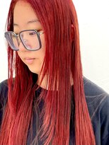 クク(QUQU)&nbsp;深めレッド　ロングヘア　秋ヘア