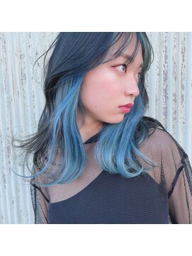 キコ(KICO) ブルーインナーカラー【桐生市/美容室】【桐生】【みどり市】