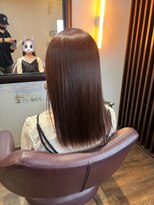 テュセ ヘアー 京都(Tu sais hair kyoto)&nbsp;縮毛矯正/つや髪カラー/ピンク/大人かわいい/20代30代