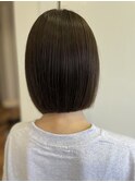 20代女性 切りっぱなしボブ
