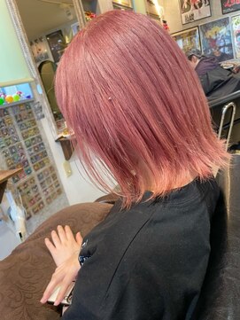ヘア メイク ココ(hair make coco) ブリーチ×スノーピンク♪♪