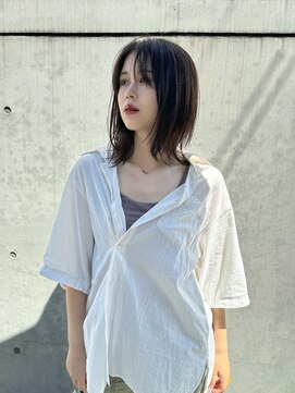 ロカ 表参道(loka) オリーブグレージュ/レイヤー[表参道/ブリーチ/ハイライト]Mai