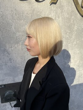 ネイロ 錦糸町(NeiRo) 魅力倍増カールセミディシアーカラーダークアッシュショートヘア