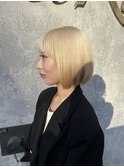 魅力倍増カールセミディシアーカラーダークアッシュショートヘア