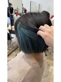 エメラルドグリーンインナーカラー