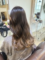 クッキー ヘアーアンドメイク(COOKIE Hair&Make) 【COOKIE】グラデーションカラー×グレージュ