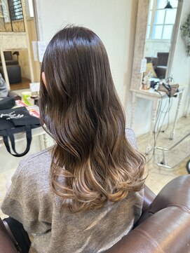 クッキー ヘアーアンドメイク(COOKIE Hair&Make) 【COOKIE】グラデーションカラー×グレージュ