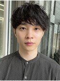 マッシュパーマスペインカールニュアンスパーマ/ダークアッシュ