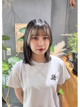 ルーシーバイパム 恵比寿(Lucy by PAM.) コントラストが可愛い☆顔周りインナーカラー